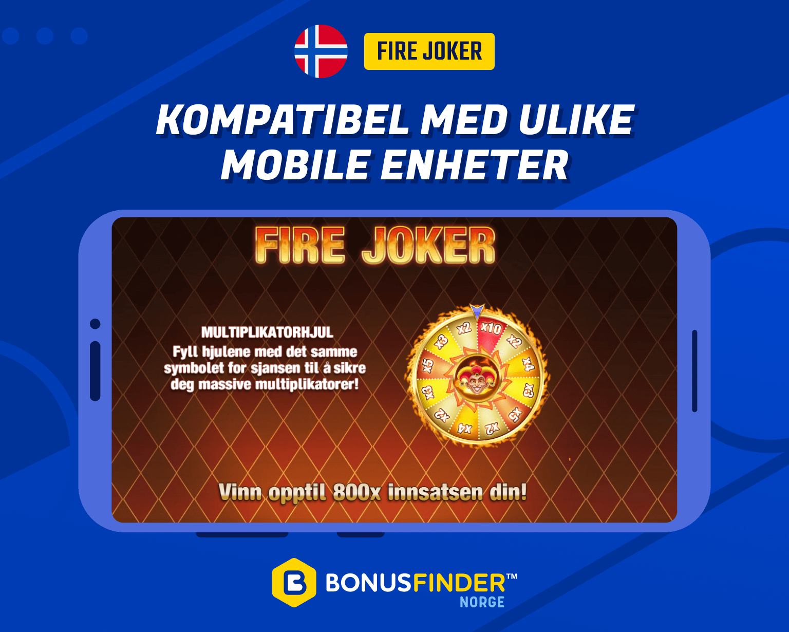 fire joker på mobil