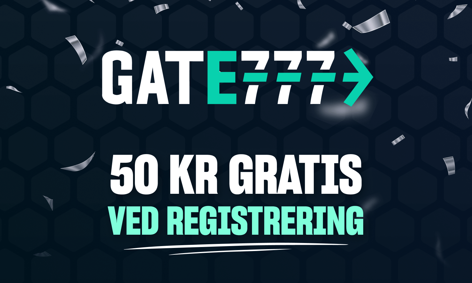 Gate777 gir alle nye spillere 50 kr gratis ved registrering
