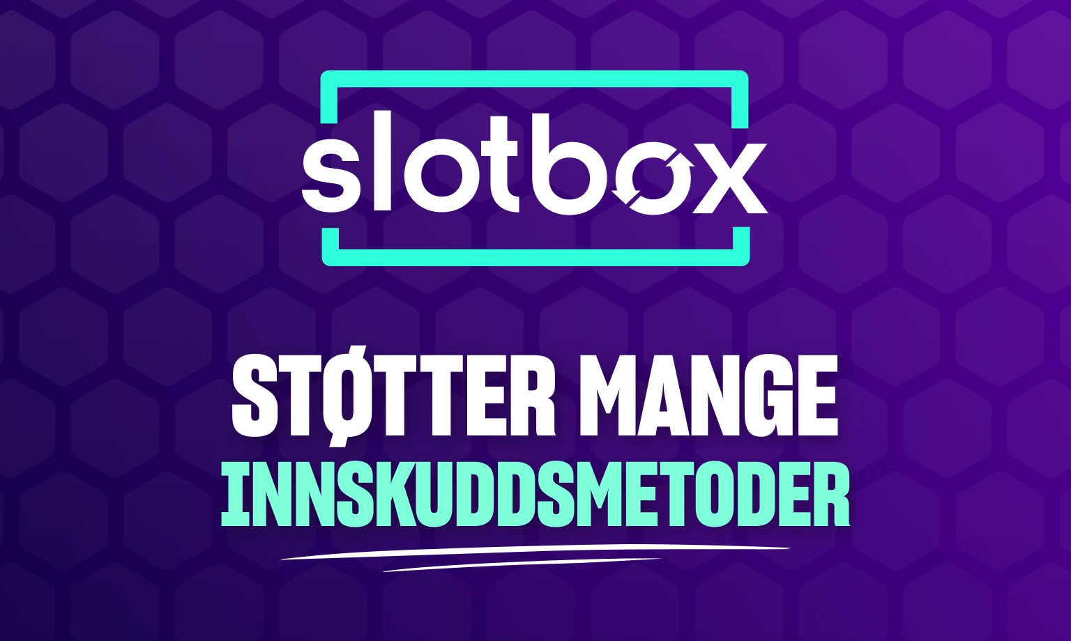 slotbox støtter mange betalingsalternativer