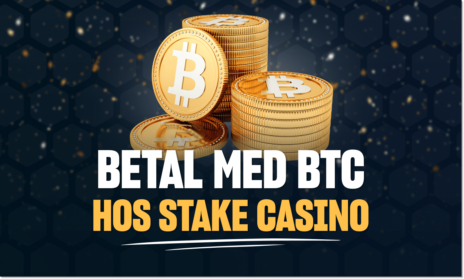 Stake Casino aksepterer betalinger med kryptovalutaer