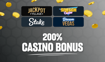 casinoer som matcher ditt fÃ¸rste innskudd med 200%