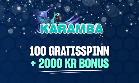 alle nye spillere fÃ¥r 100 free spins og 100% opptil 2000 kroner fra Karamba Casino
