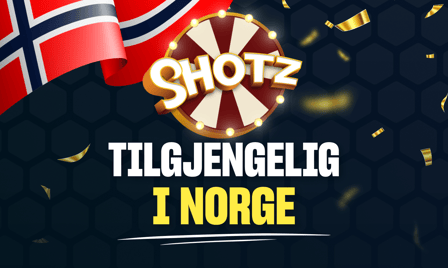 Shotz Casino er tilgjengelig til spillere fra Norge